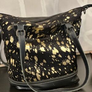Black and gold Myra bag